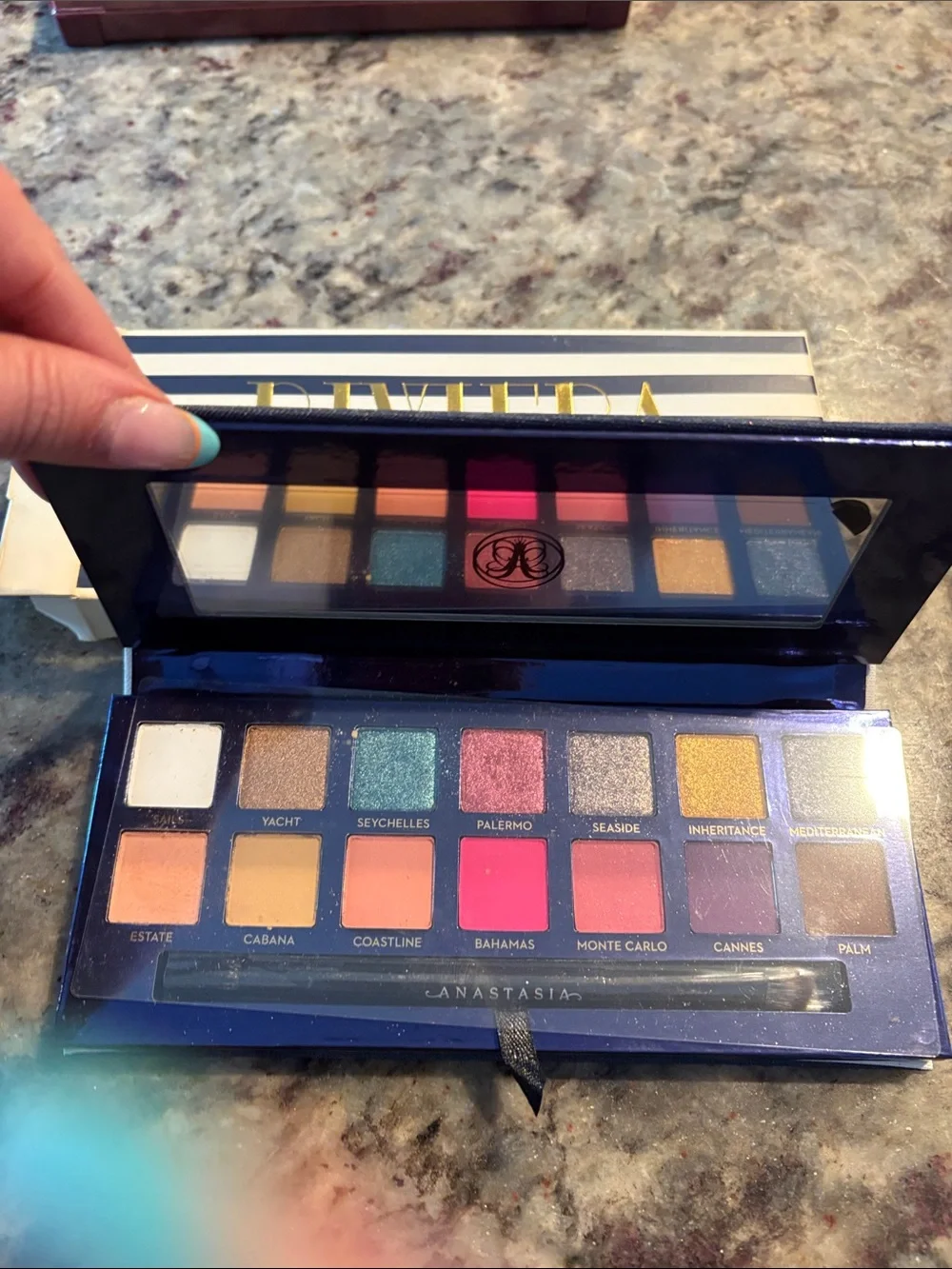 Anastasia Beverly Hills Riviera Eyeshadow Palette - Navy, White & Gold
